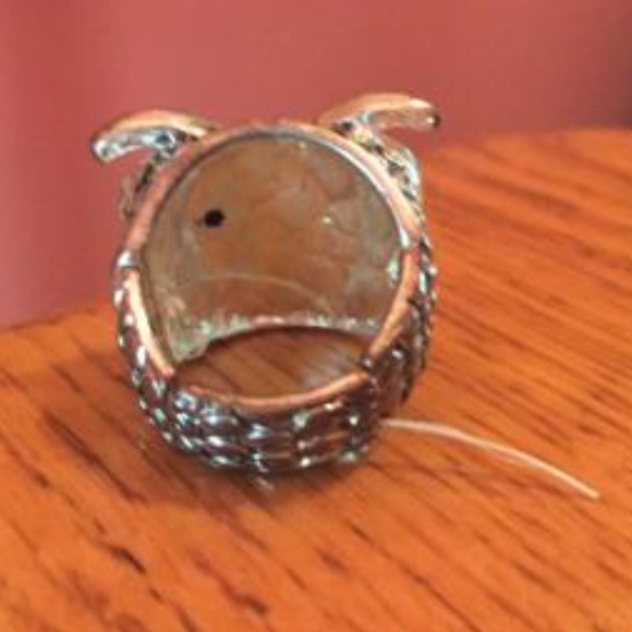 Shiny Silver Owl Ring - Picture 2 of 2